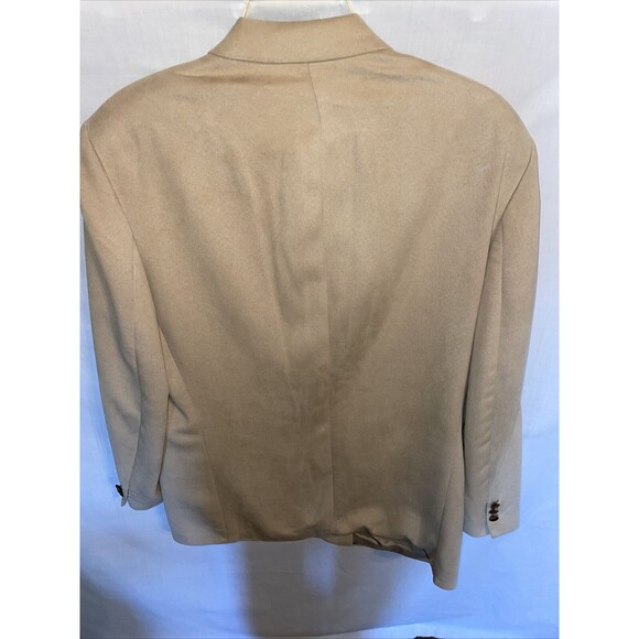Brandini Dress Blazer Mens Size 40R Beige Three Button Long Sleeve - Picture 8 of 12